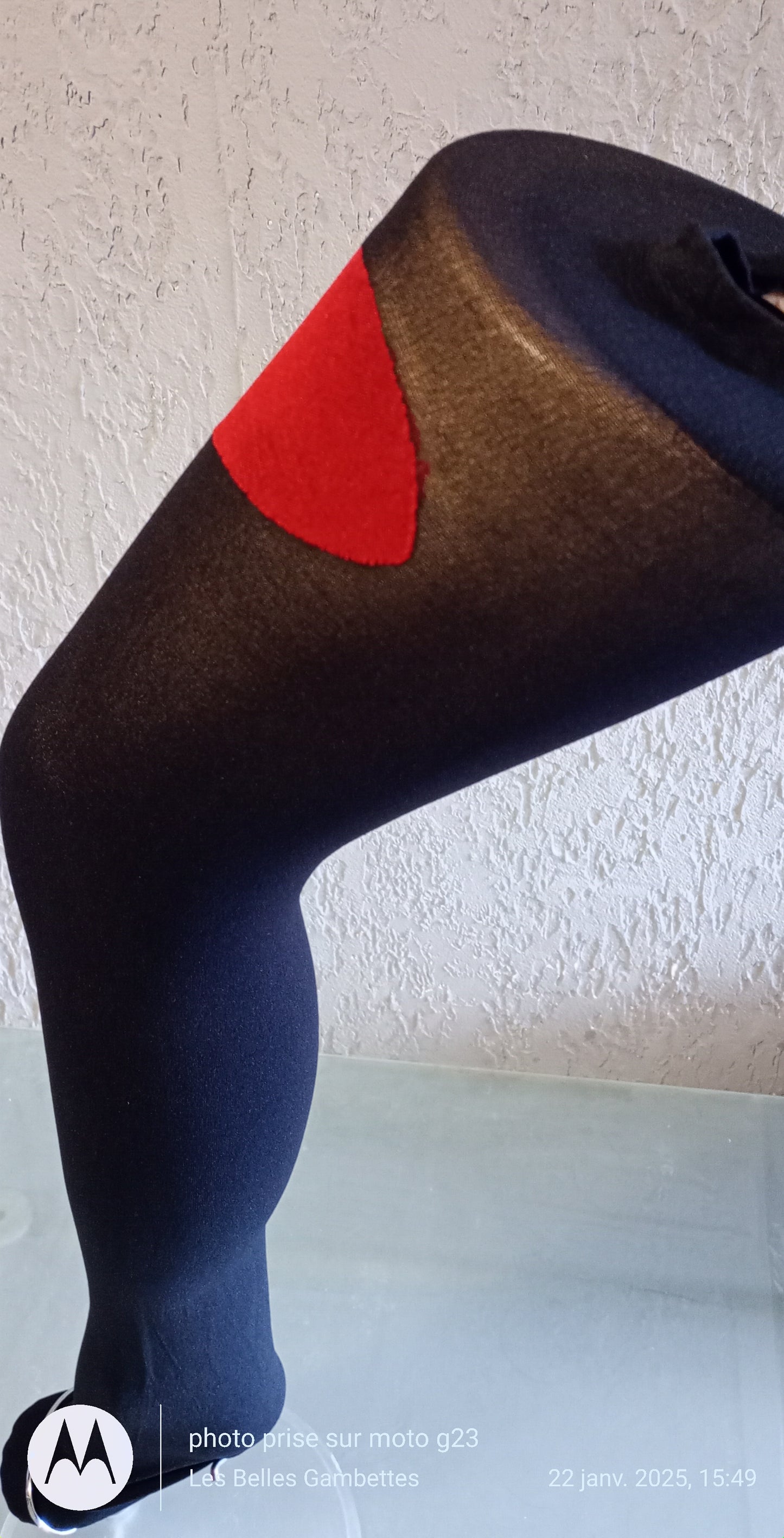 Chaussette Haute "Heart" Taille Unique