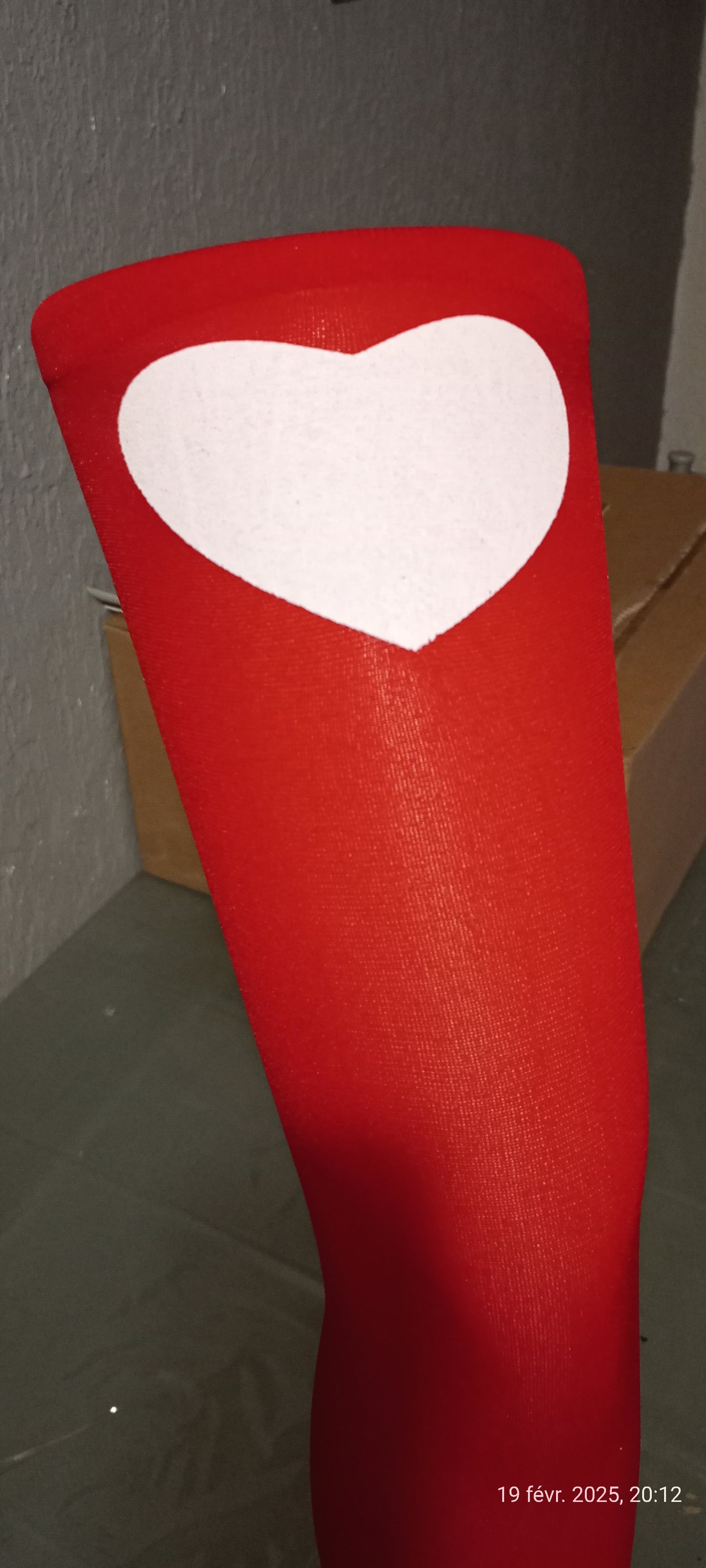 Chaussette Haute "Heart" Taille Unique