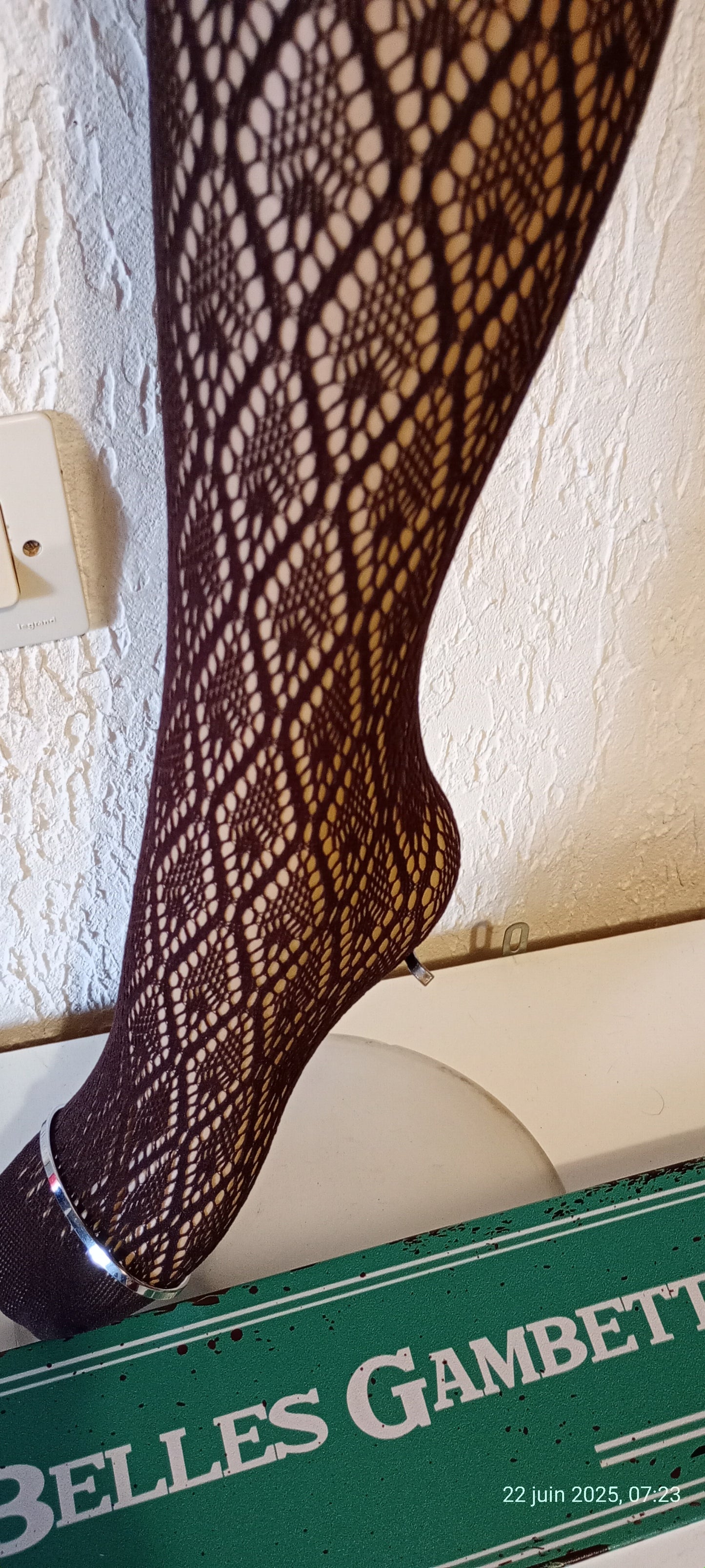 Collant Dentelle Dim Les Belles de Dim Taille 1/2
