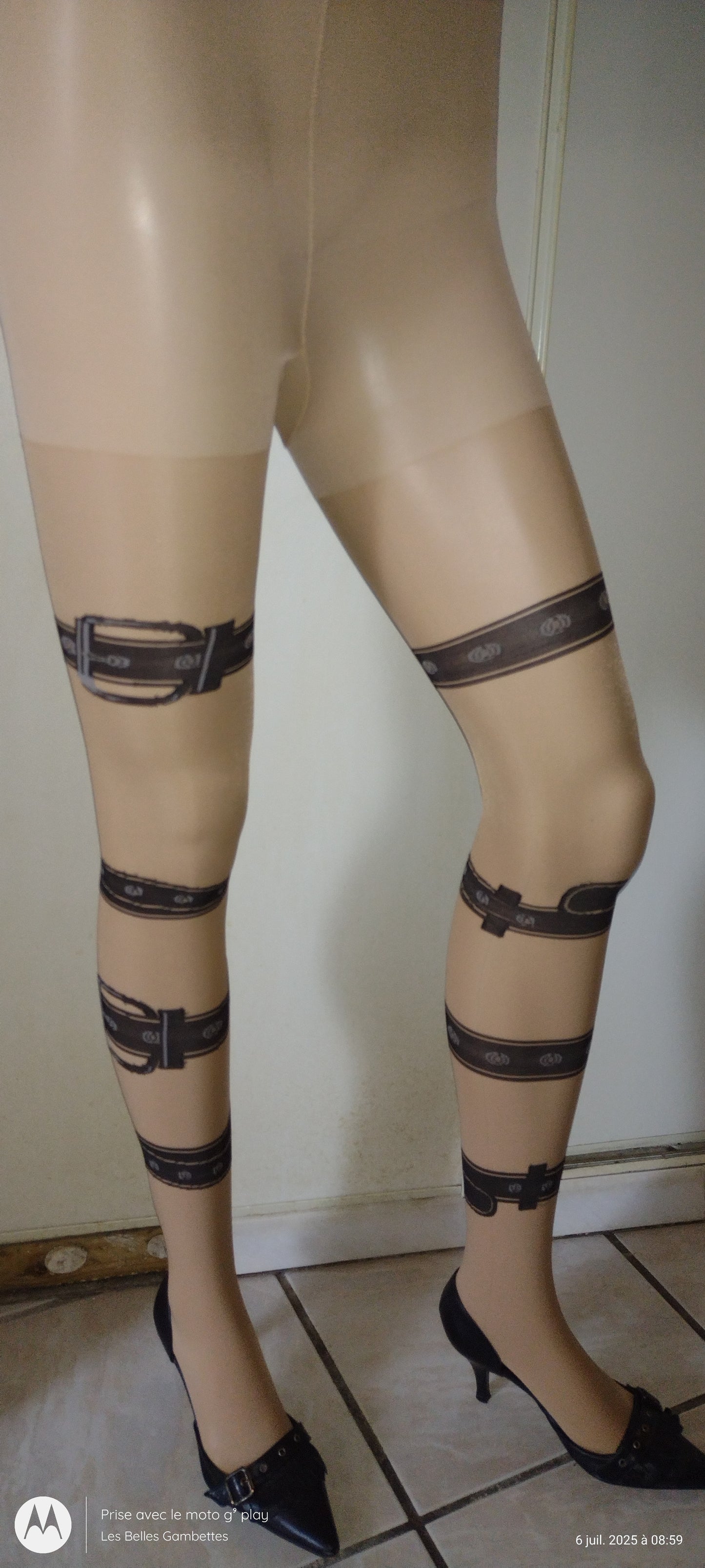 Collant Fantaisie Goth Noir ou Beige Taille Unique