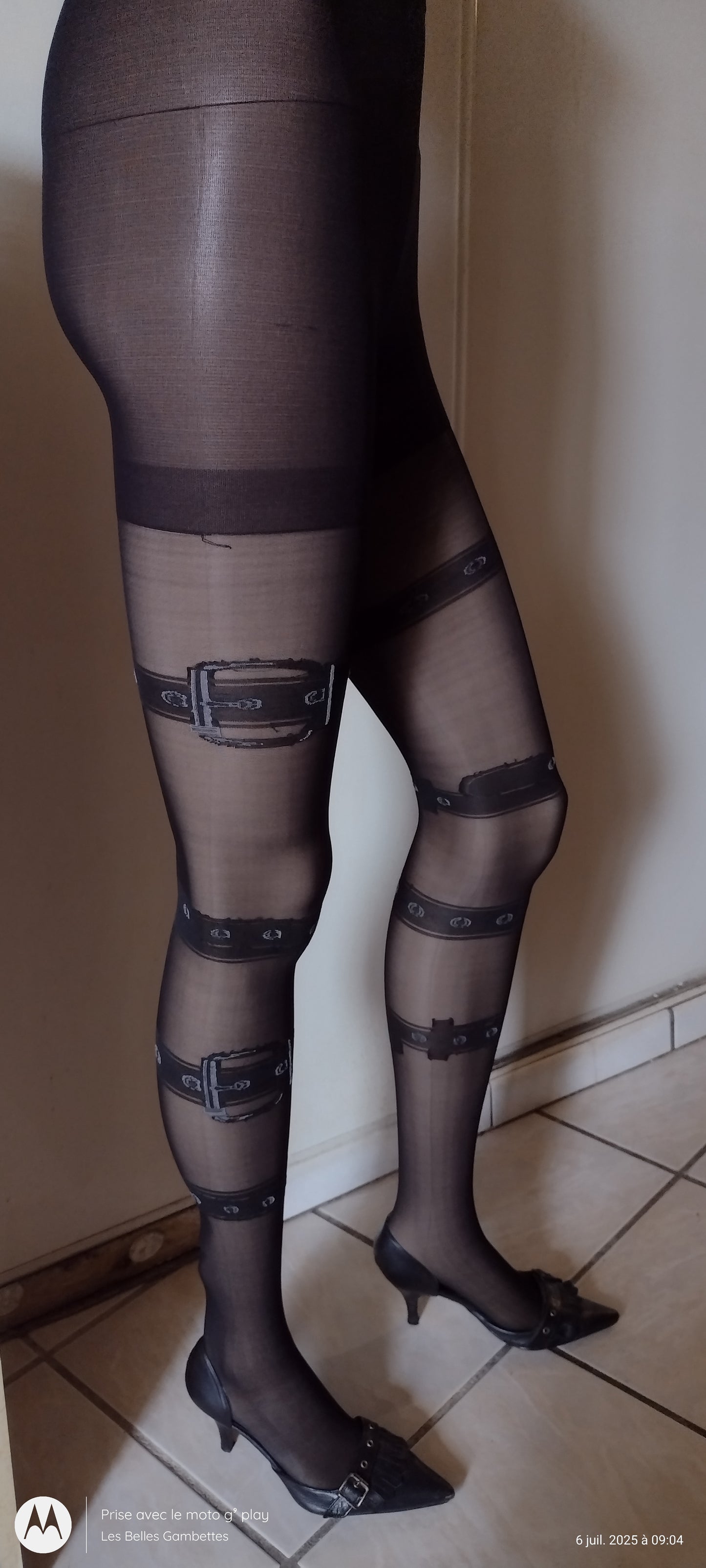 Collant Fantaisie Goth Noir ou Beige Taille Unique