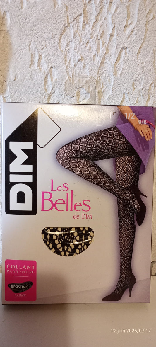 Collant Dentelle Dim Les Belles de Dim Taille 1/2